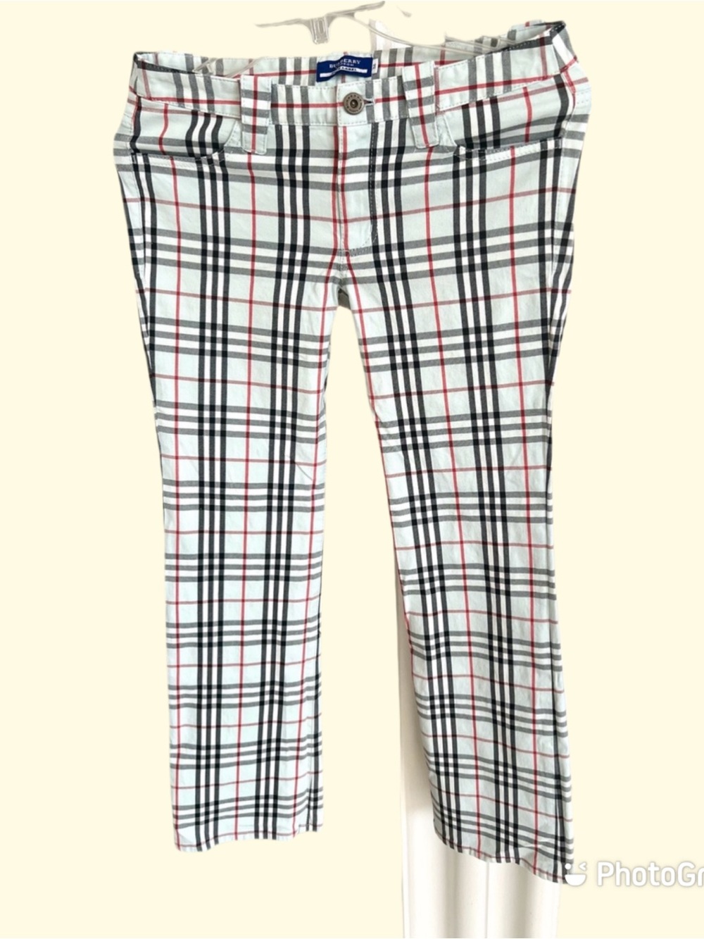 Burberry London light blue Plaid Pants